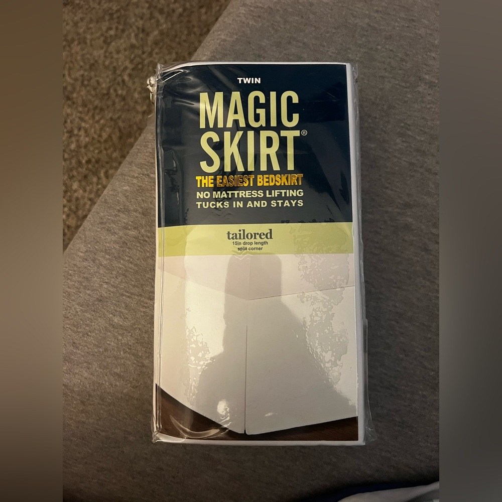 White Twin Bed Skirt